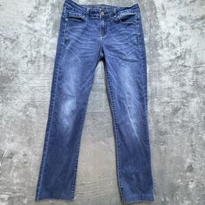 Calvin Kleins Jeans Womens 4 Straight Leg Whisker